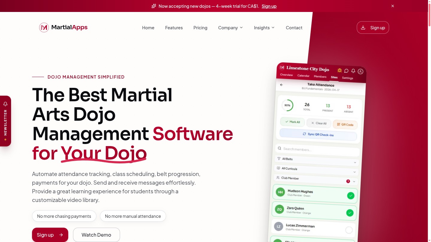 Martial Apps screenshot